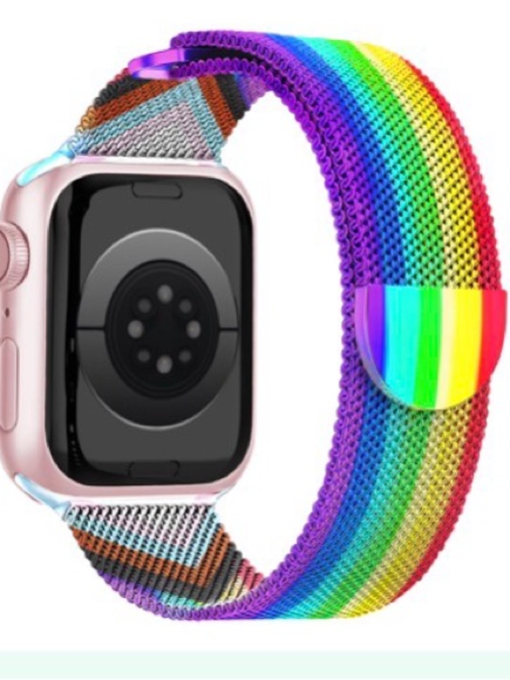 Rainbow Milanese Loop Metal Watch Band - Compatible Smartwatches #39